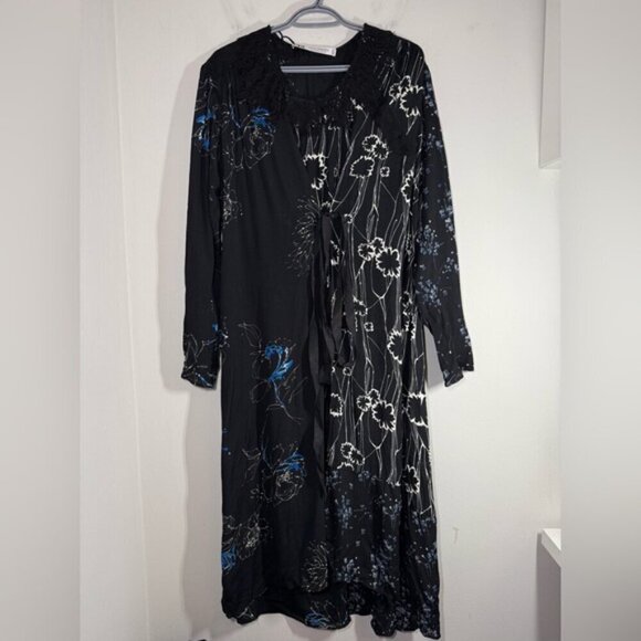 Zara Printed Wrap Lace Midi Dress Limited Edition Easter Size Small - Picture 6 of 11